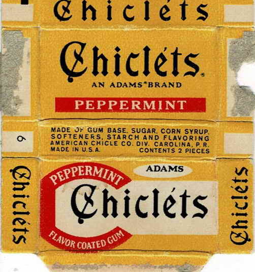 CHICLETS box pellets