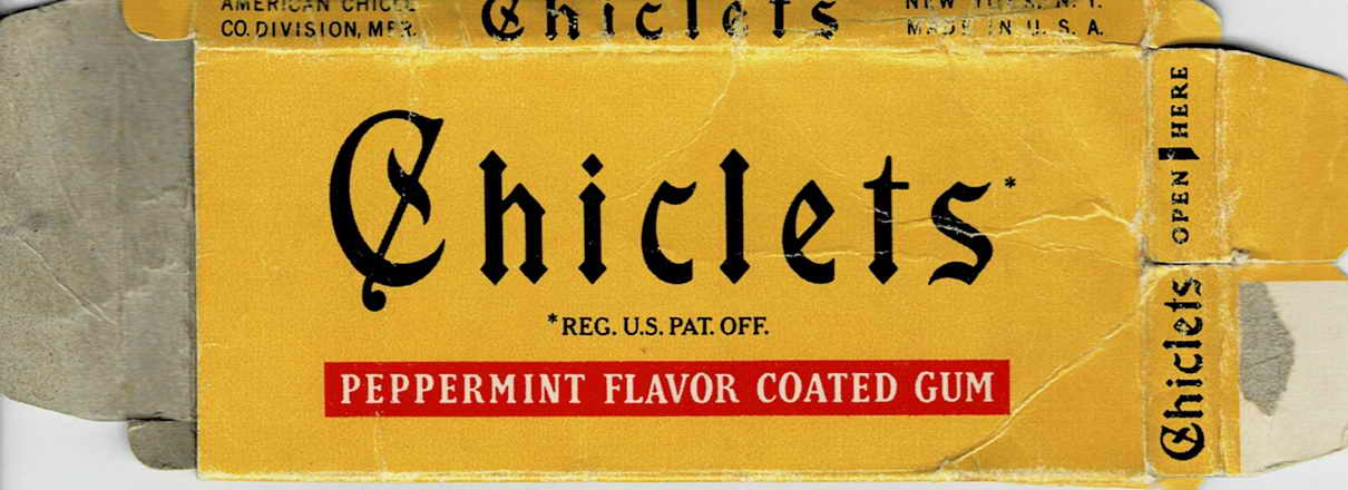 CHICLETS box pellets