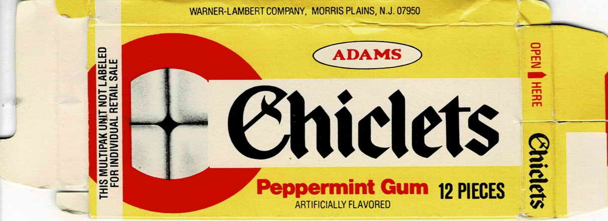 CHICLETS box pellets