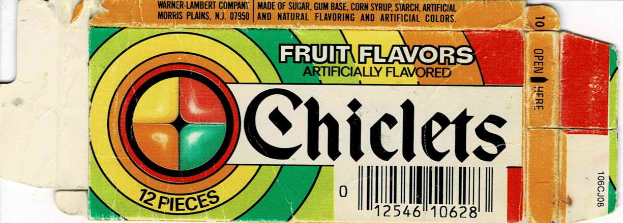 CHICLETS box pellets