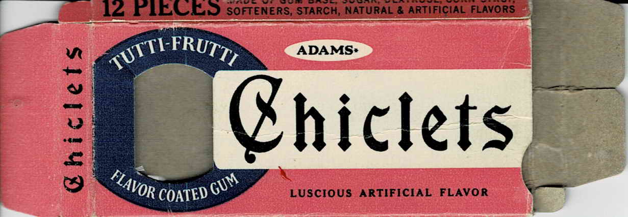 CHICLETS box pellets