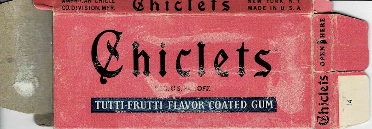 CHICLETS box pellets