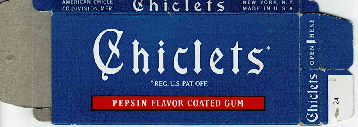 CHICLETS box pellets