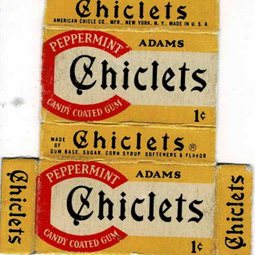 CHICLETS box pellets