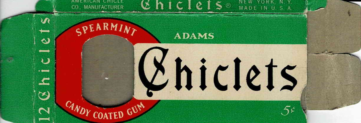 CHICLETS box pellets