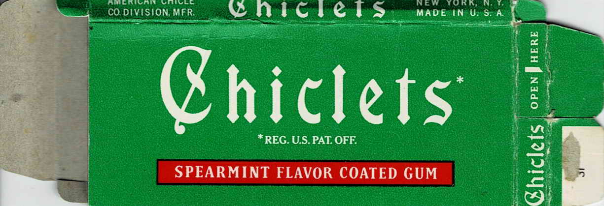 CHICLETS box pellets