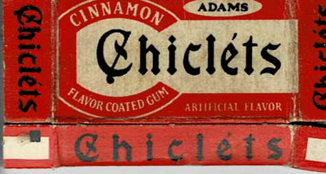 CHICLETS box pellets