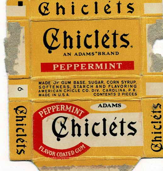 CHICLETS box pellets