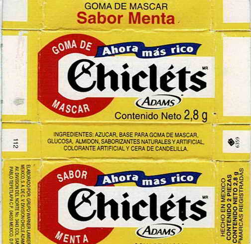 CHICLETS box pellets