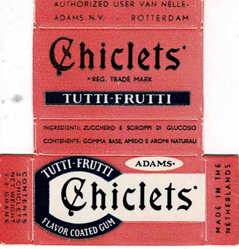 CHICLETS box pellets