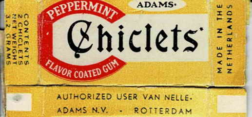 CHICLETS box pellets