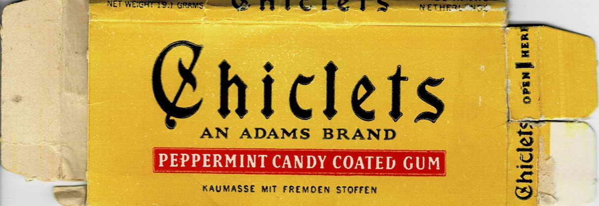 CHICLETS box pellets