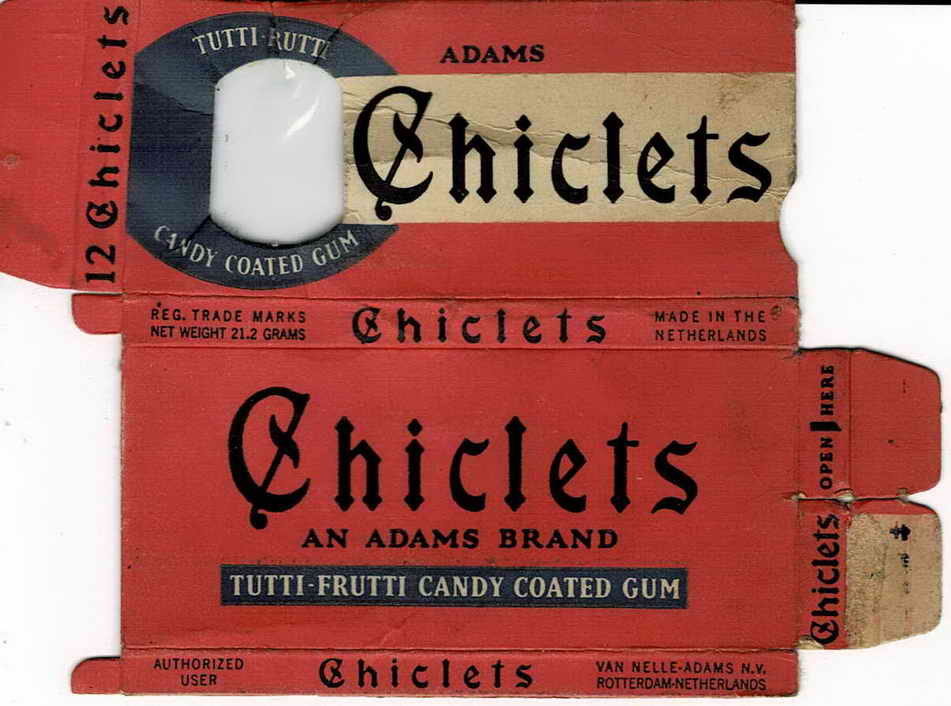 CHICLETS box pellets