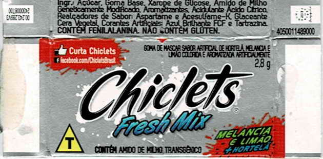 CHICLETS box pellets