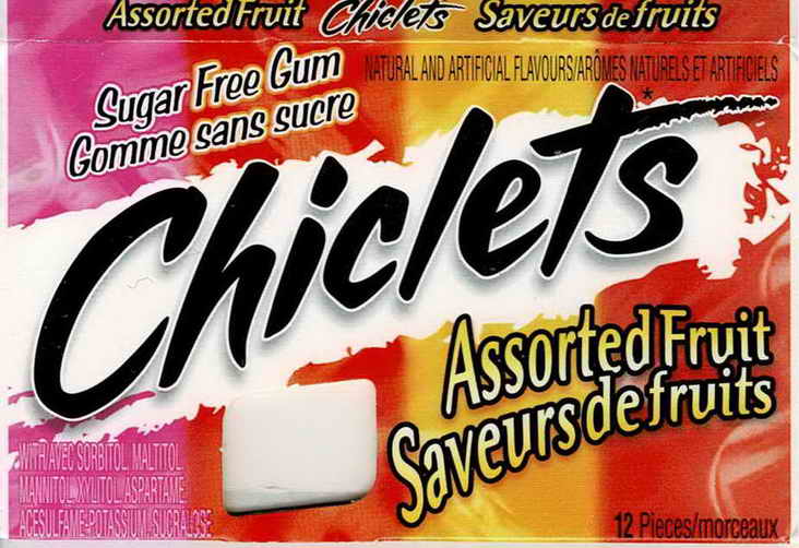 CHICLETS box pellets