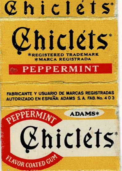 CHICLETS box pellets