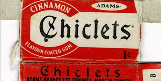 CHICLETS box pellets