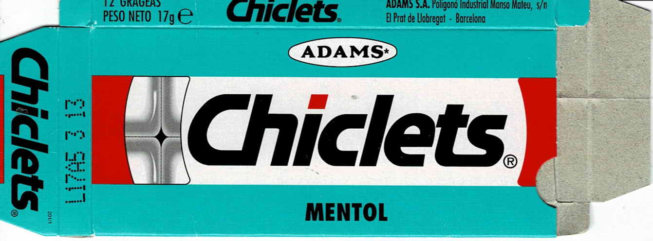 CHICLETS box pellets