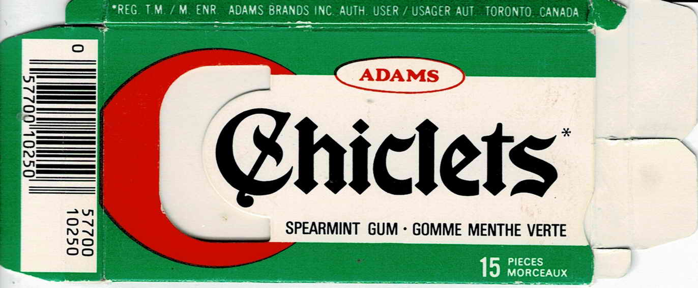 CHICLETS box pellets