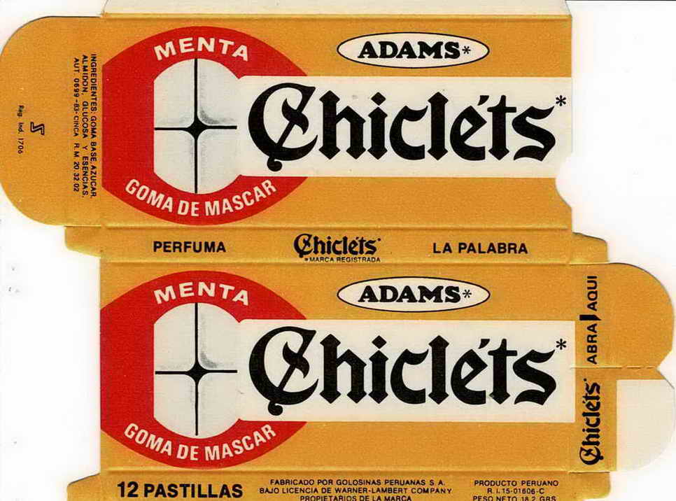 CHICLETS box pellets