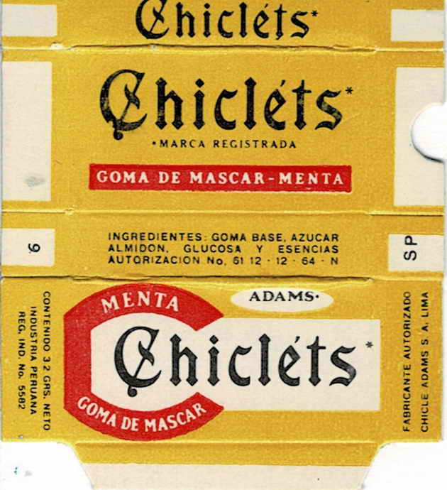 CHICLETS box pellets