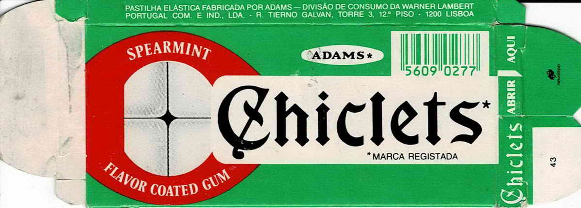 CHICLETS box pellets