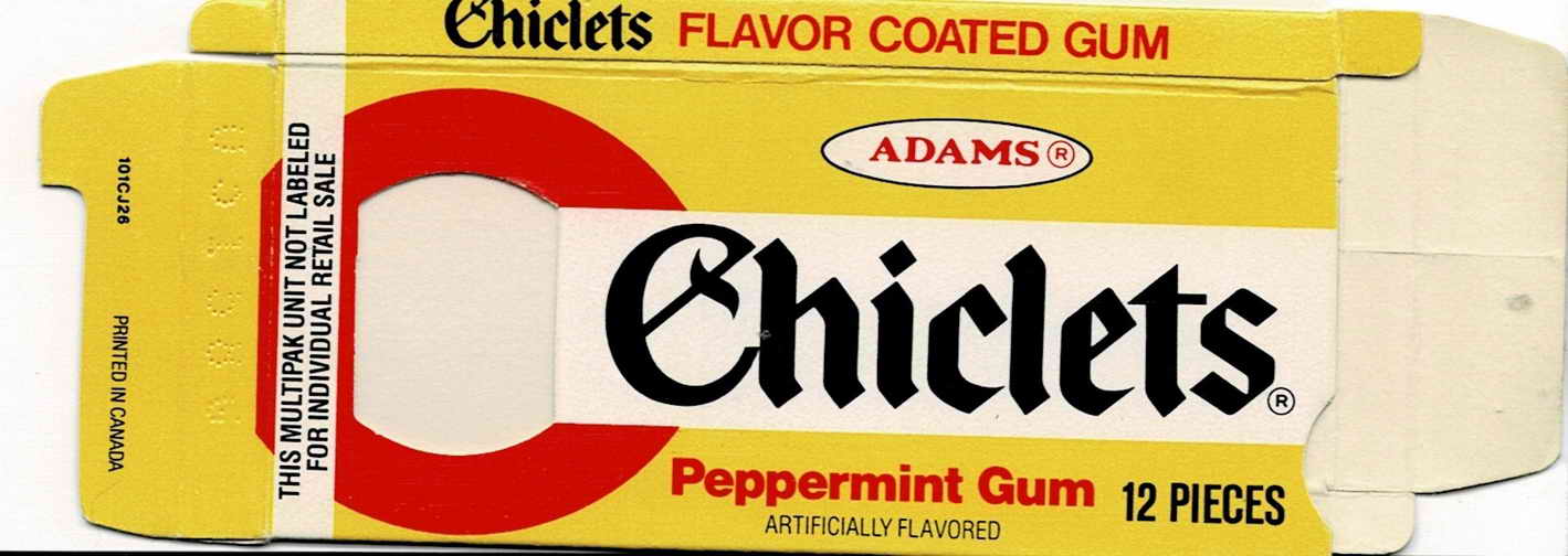 CHICLETS box pellets