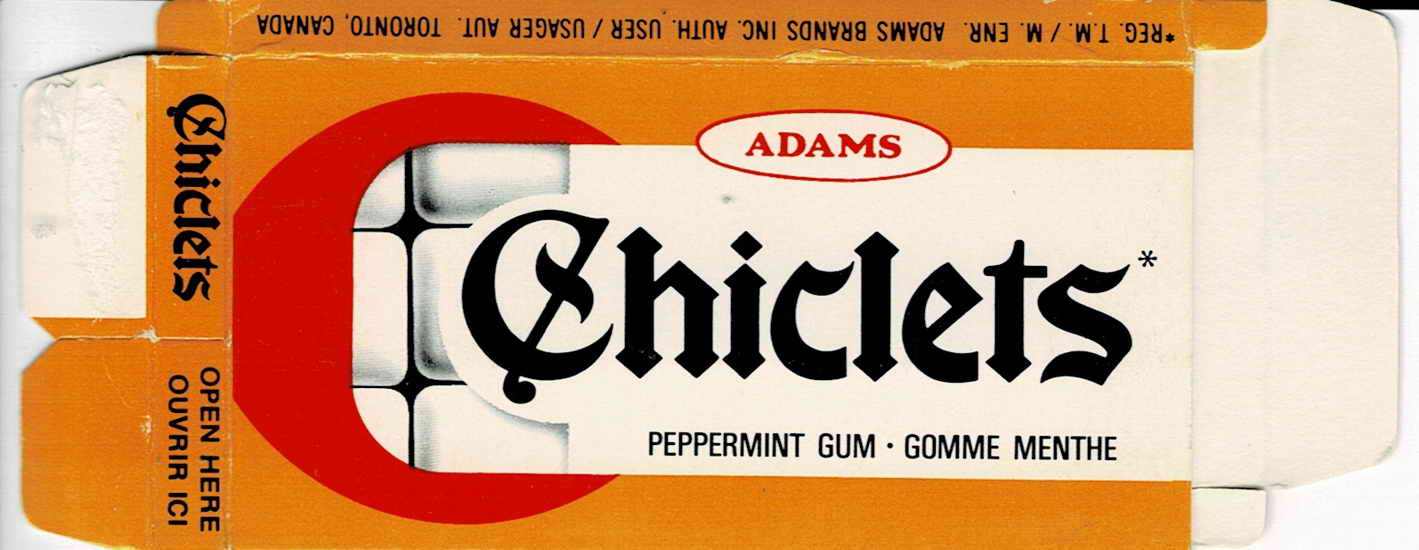 CHICLETS box pellets