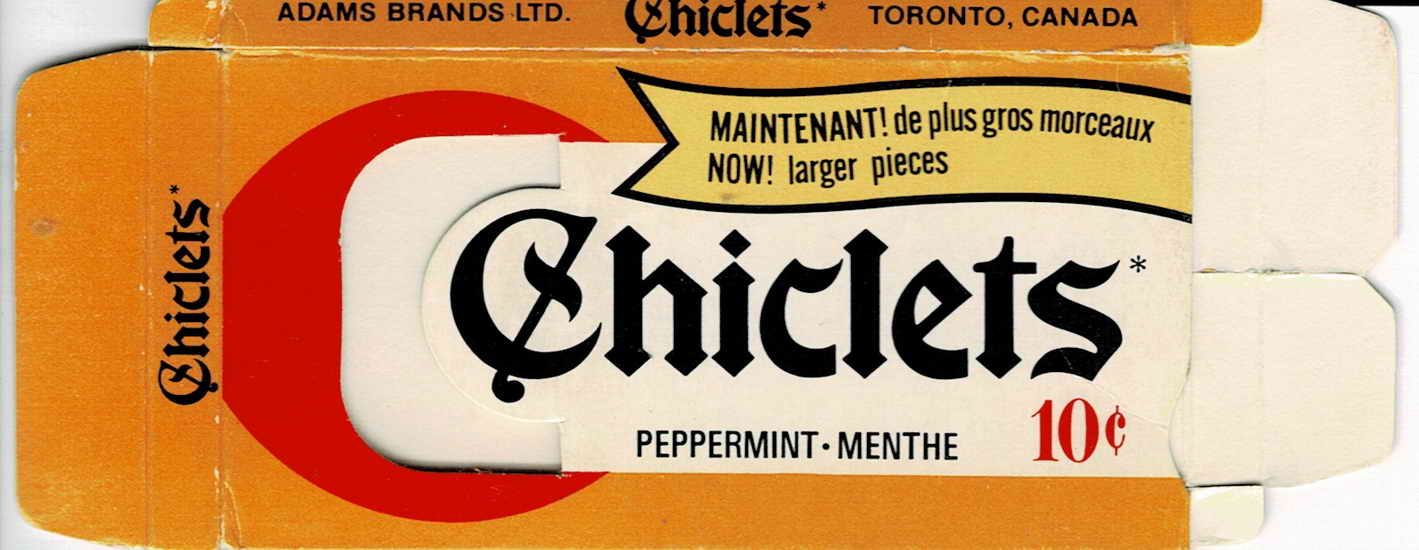 CHICLETS box pellets