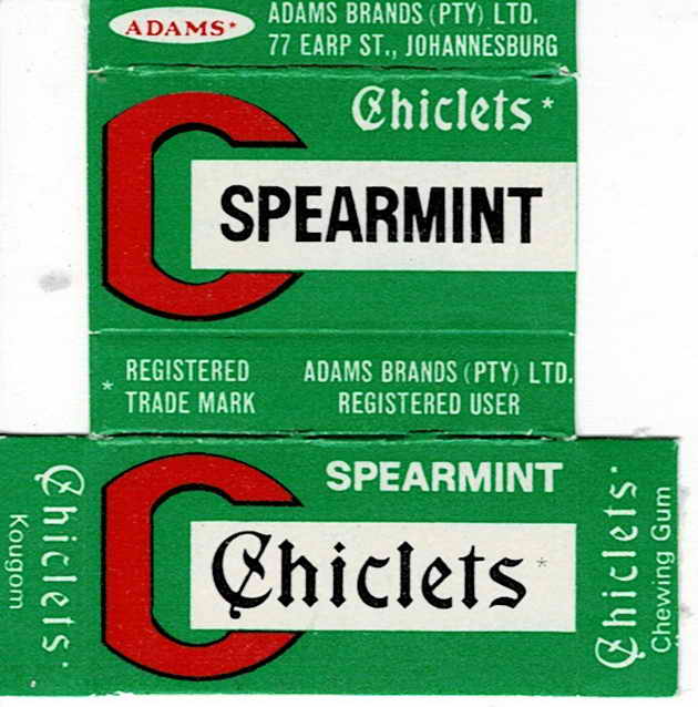 CHICLETS box pellets