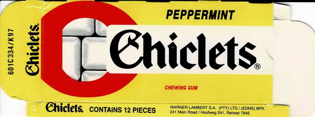 CHICLETS box pellets