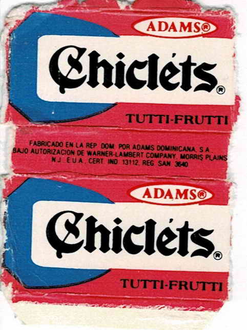 CHICLETS box pellets