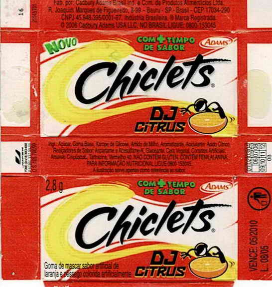 CHICLETS box pellets