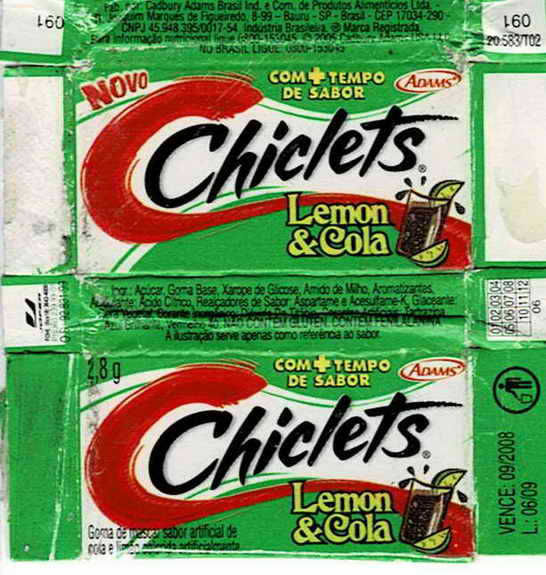 CHICLETS box pellets