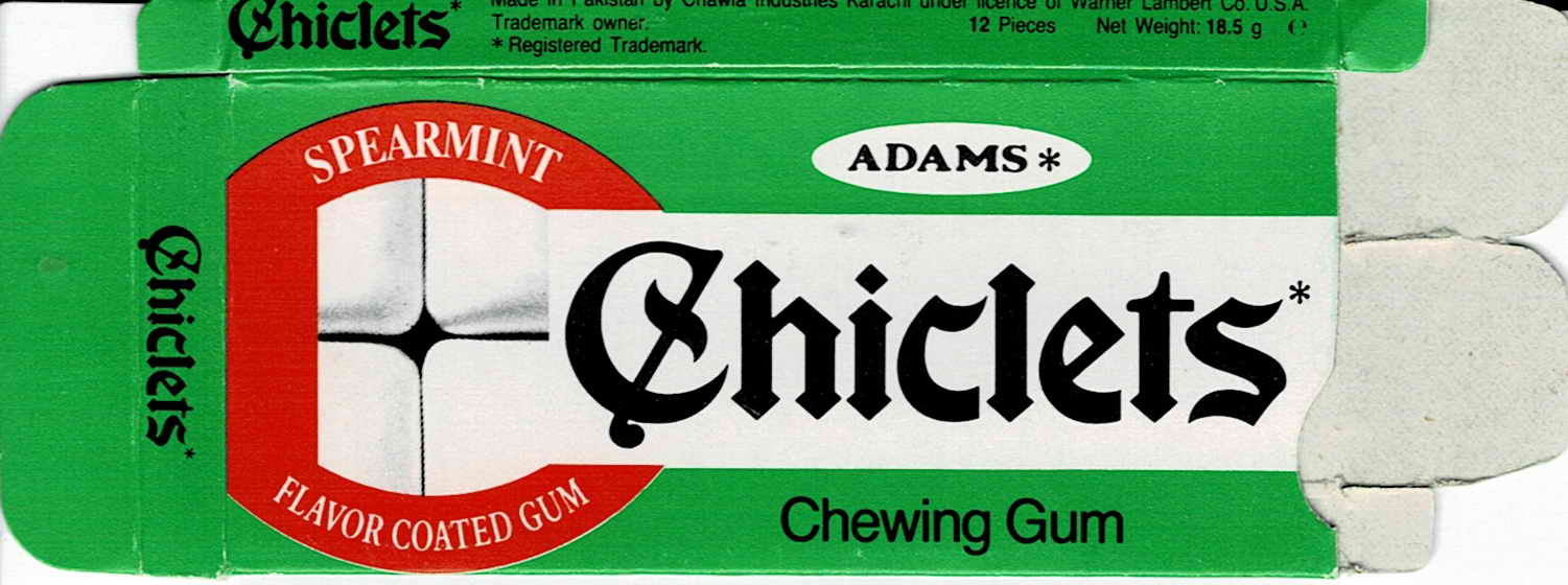 CHICLETS box pellets