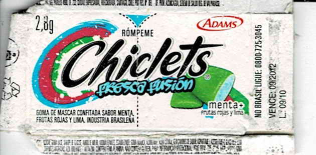 CHICLETS box pellets