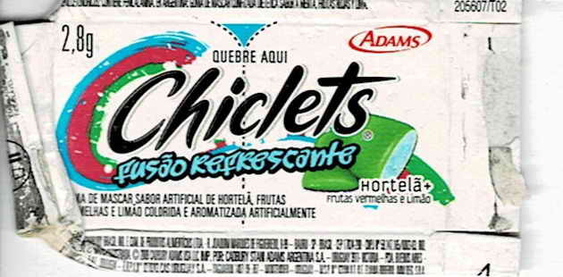 CHICLETS box pellets