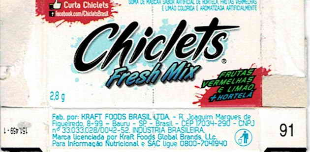 CHICLETS box pellets