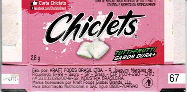 CHICLETS box pellets