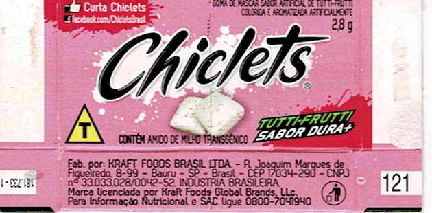 CHICLETS box pellets