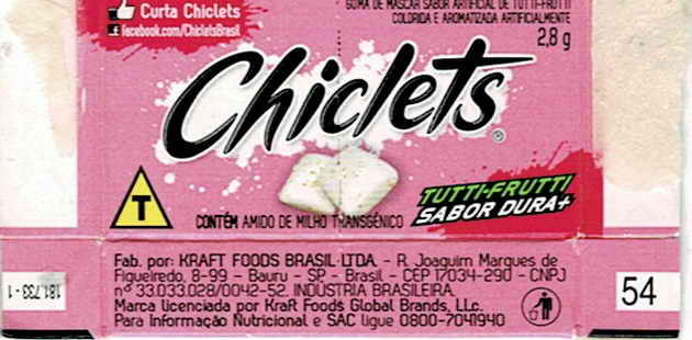 CHICLETS box pellets