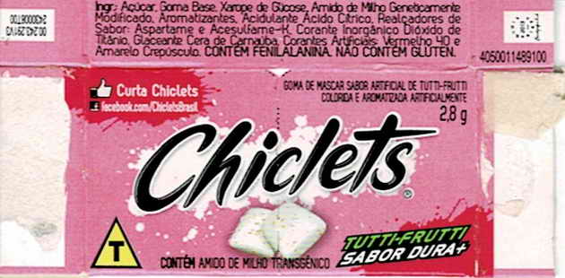 CHICLETS box pellets