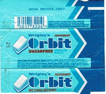 Orbit Wrigley/pellets/