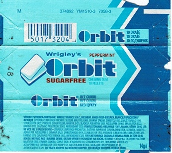 Orbit Wrigley/pellets/