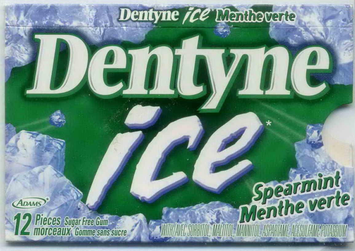 DENTYNE blister pellets Canada