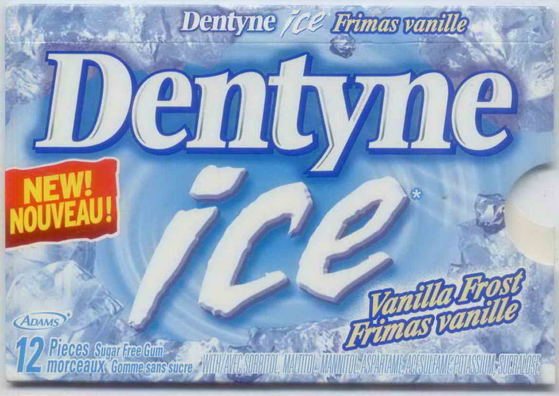 DENTYNE blister pellets Canada