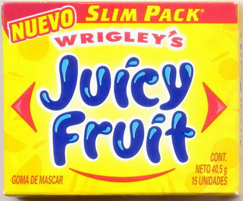 JUICY FRUIT sticks BOX