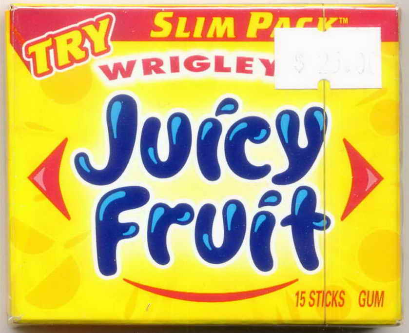 JUICY FRUIT sticks BOX