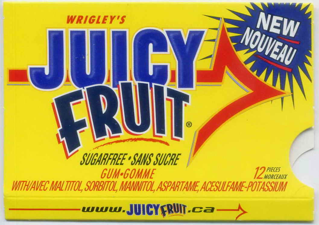 JUICY FRUIT pellets blister